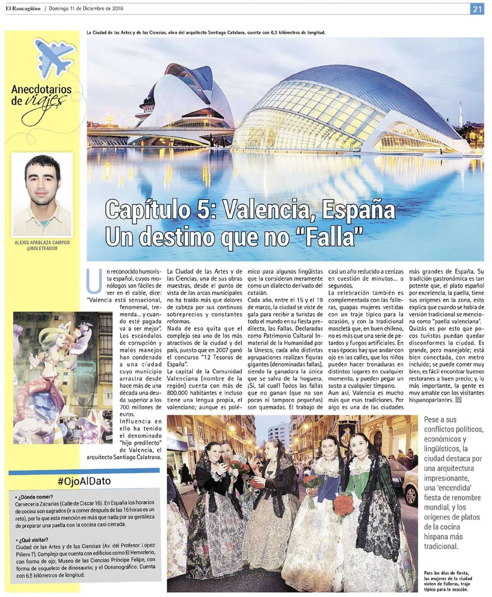 Anecdotarios de Viajes / Valencia, España