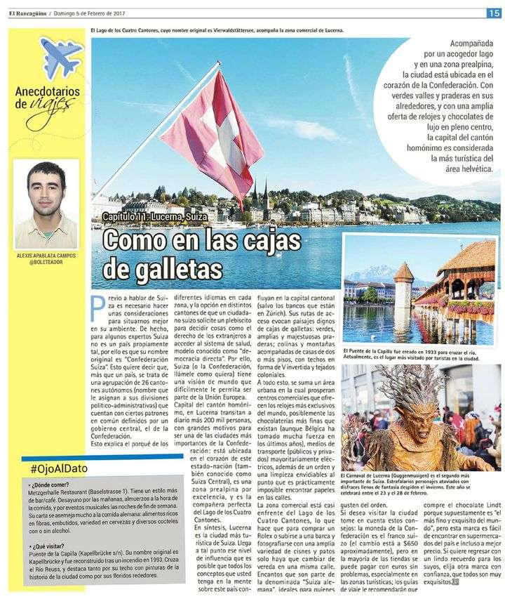 Anecdotarios de Viajes / Lucerna, Suiza
