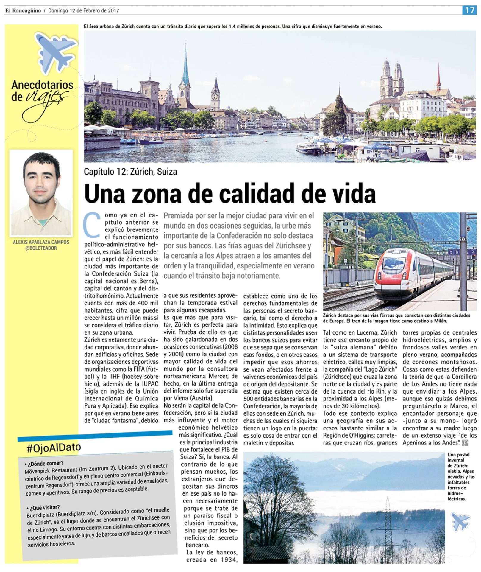 Anecdotarios de Viajes / Zúrich, Suiza