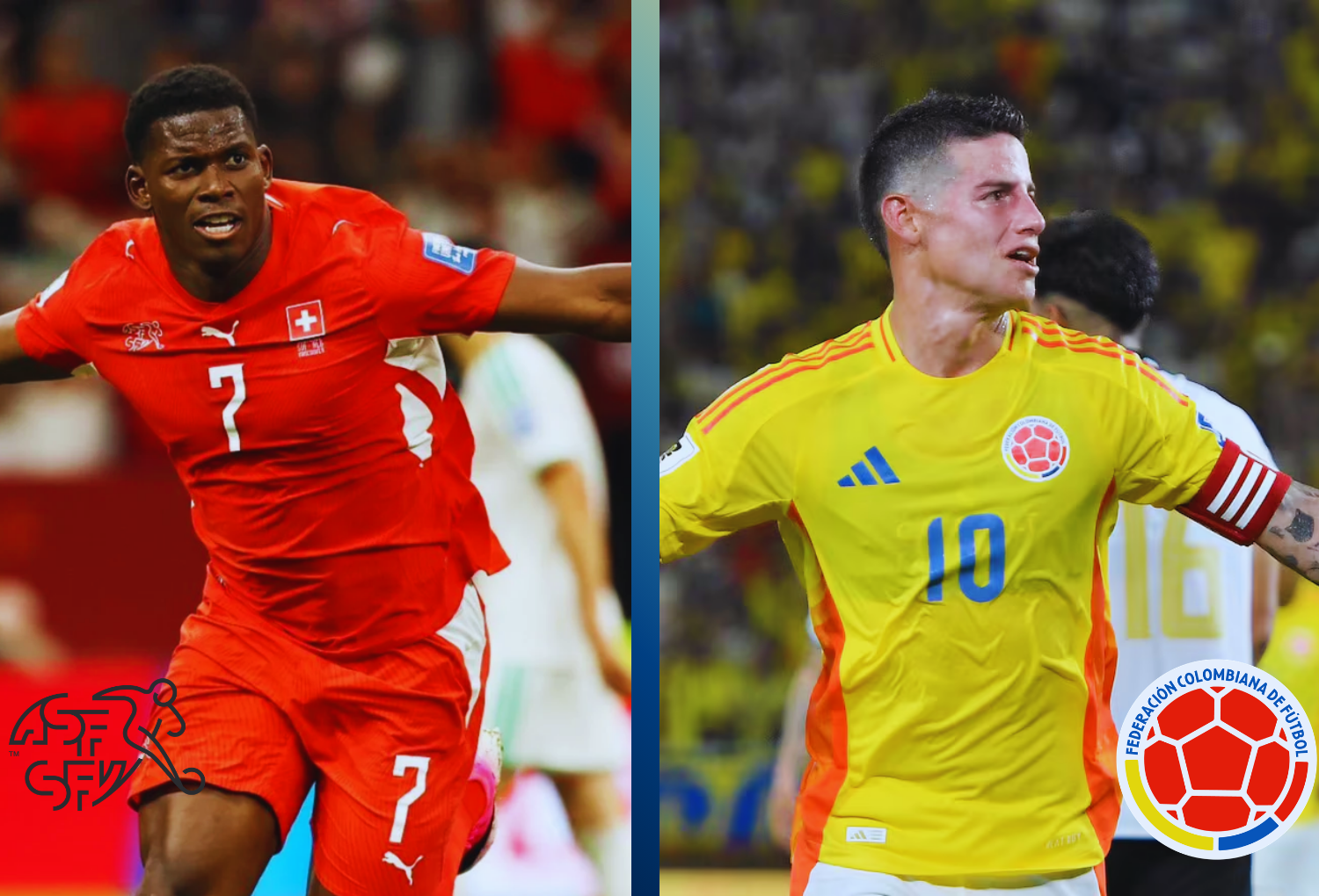 Suiza vs Colombia
